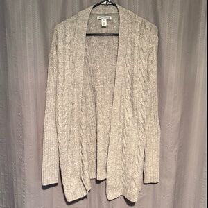 Amazon Essentials Cable Knit Open Front Sweater